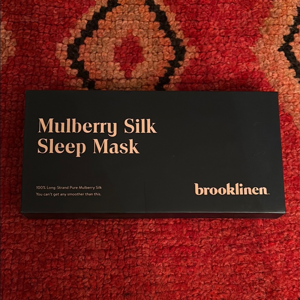 Brooklinen Cream and Pink Face Mask